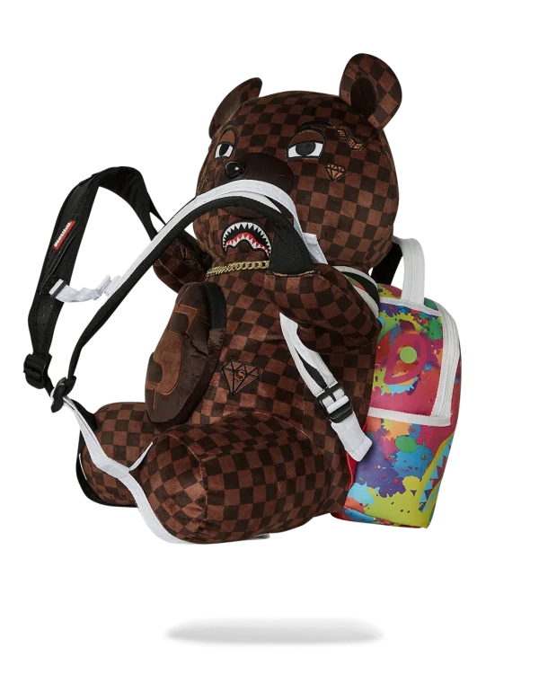 BEAR WEARING BACKPACK AS A BACKPACK