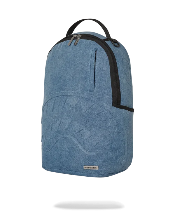 STONE WASH 3D SHARK BACKPACK