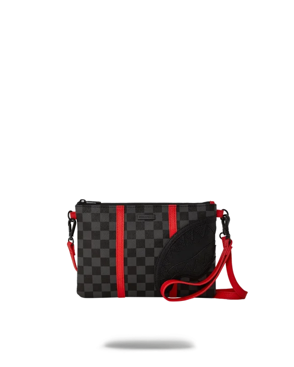 MONACO SHARK CLUB CROSSOVER CLUTCH W/ SHOULDER STRAP