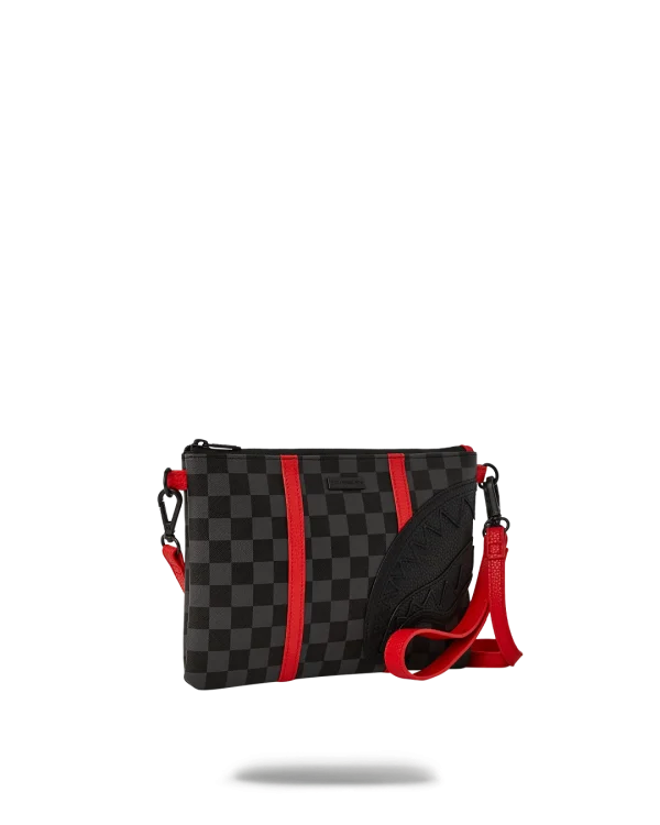 MONACO SHARK CLUB CROSSOVER CLUTCH W/ SHOULDER STRAP