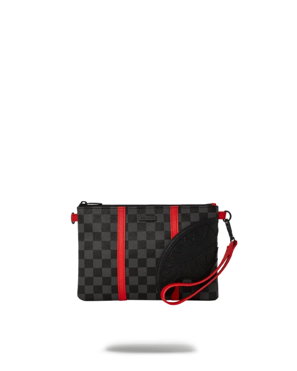 MONACO SHARK CLUB CROSSOVER CLUTCH W/ SHOULDER STRAP
