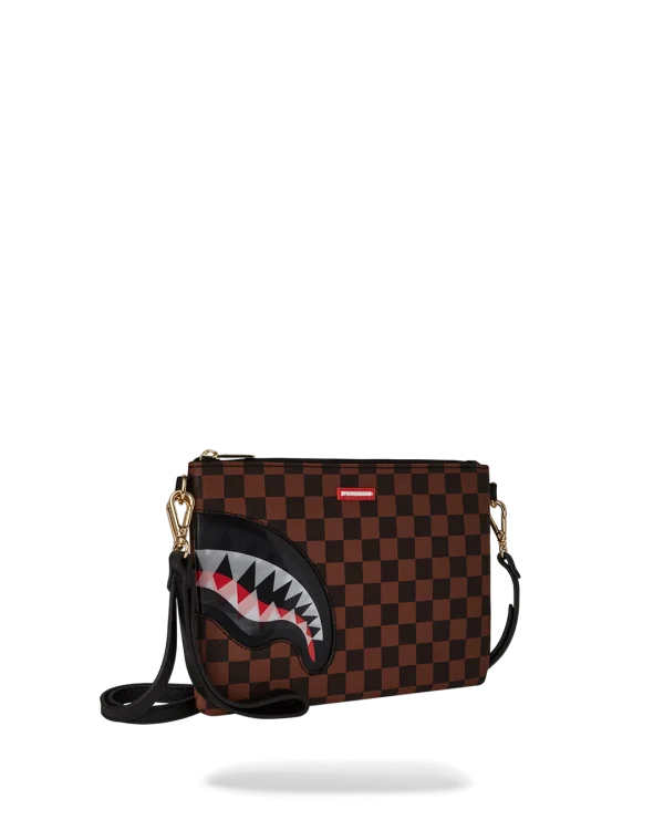 LENTICULAR EFFECTS CROSSOVER CLUTCH W/ SHOULDER STRAP