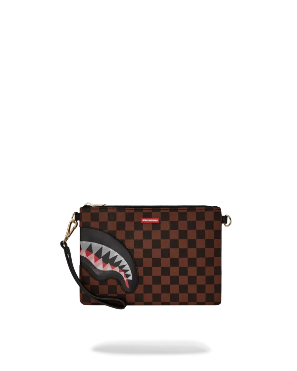 LENTICULAR EFFECTS CROSSOVER CLUTCH W/ SHOULDER STRAP