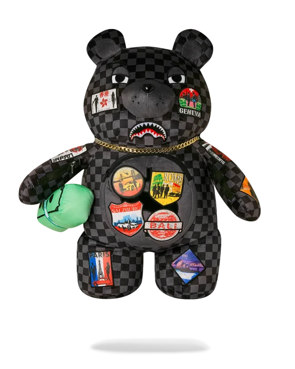 GLOBAL MOGUL UNLIMITED MILES MONEYBEAR TEDDYBEAR BACKPACK