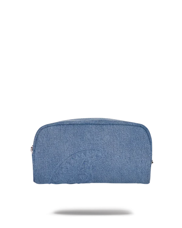 STONE WASHED SHARK PENCIL POUCH