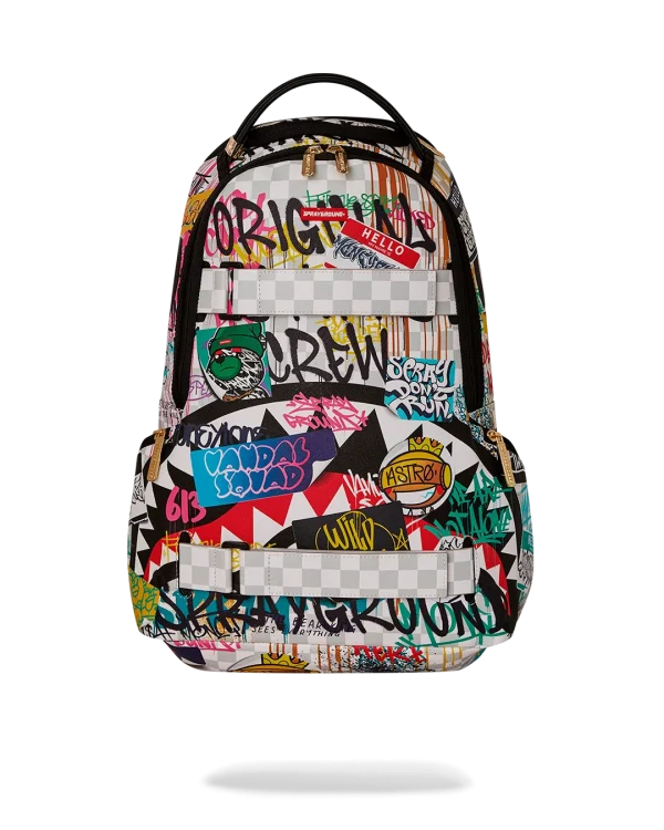 CREATE ANOTHER DAY SKATEBOARD-STRAP BACKPACK