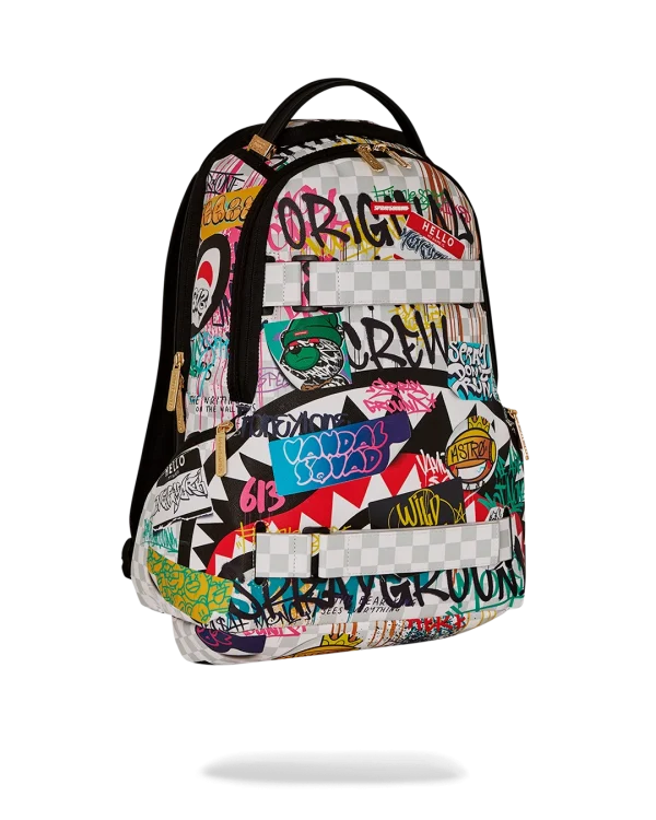 CREATE ANOTHER DAY SKATEBOARD-STRAP BACKPACK