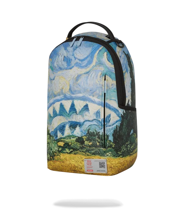 THE MET VAN GOGH WHEAT FIELD WITH CYPRESSES BACKPACK