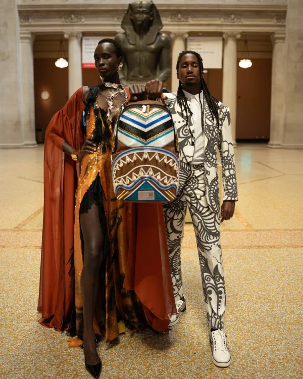 THE MET KUBA KINGDOM HEADDRESS BACKPACK