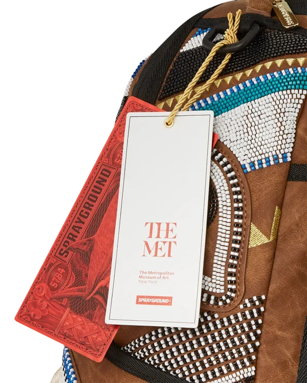 THE MET KUBA KINGDOM HEADDRESS BACKPACK