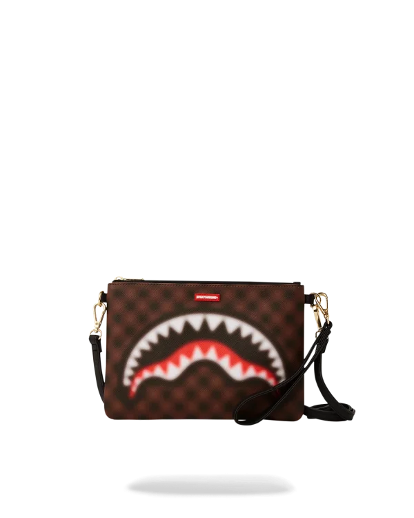 SHARKS IN PARIS BLUR EFFECT CROSSOVER CLUTCH