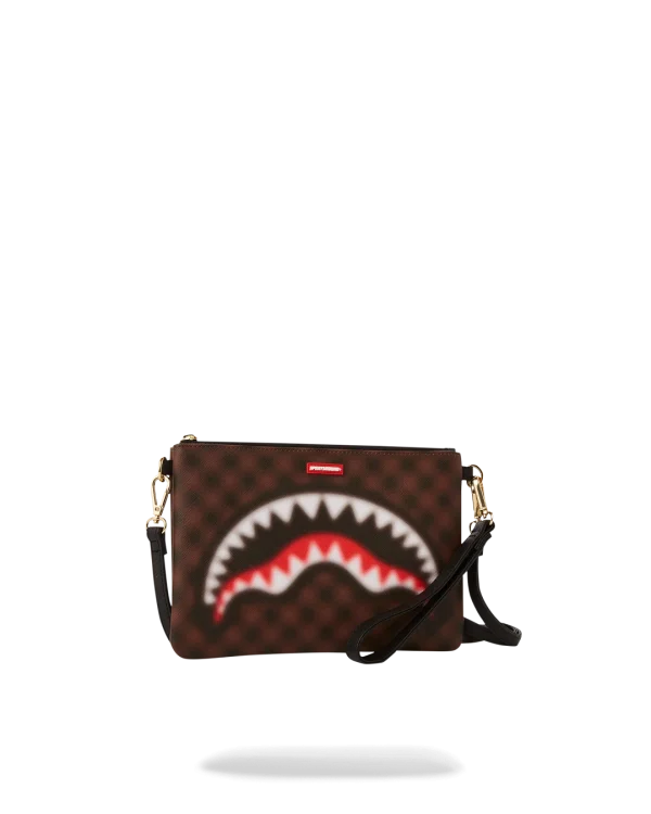 SHARKS IN PARIS BLUR EFFECT CROSSOVER CLUTCH
