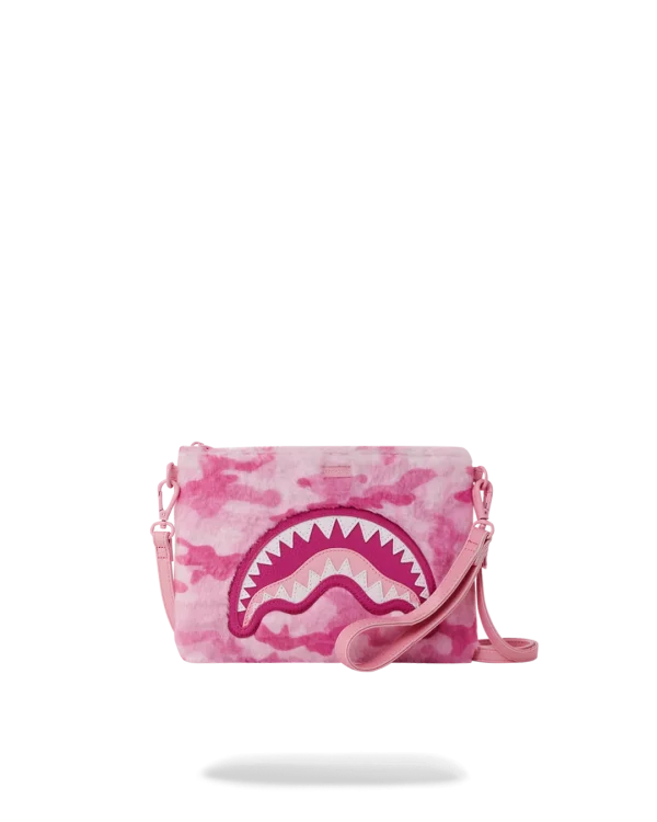 FURRROCIOUS IN PINK CROSSOVER CLUTCH