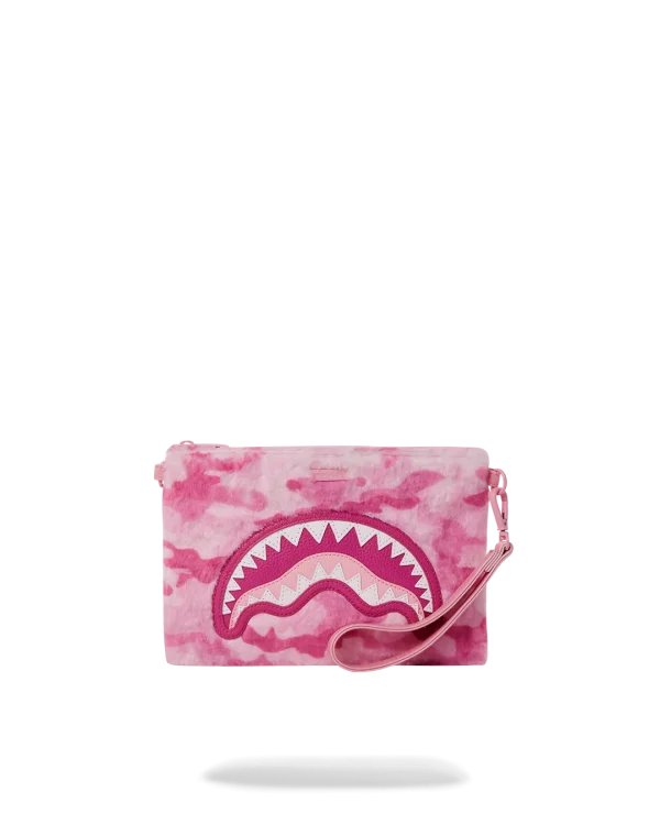 FURRROCIOUS IN PINK CROSSOVER CLUTCH