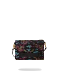 EMBROIDERED DRAGONS CROSSOVER CLUTCH