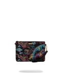 EMBROIDERED DRAGONS CROSSOVER CLUTCH
