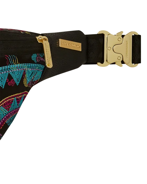 EMBROIDERED DRAGONS SAVVY CROSSBODY