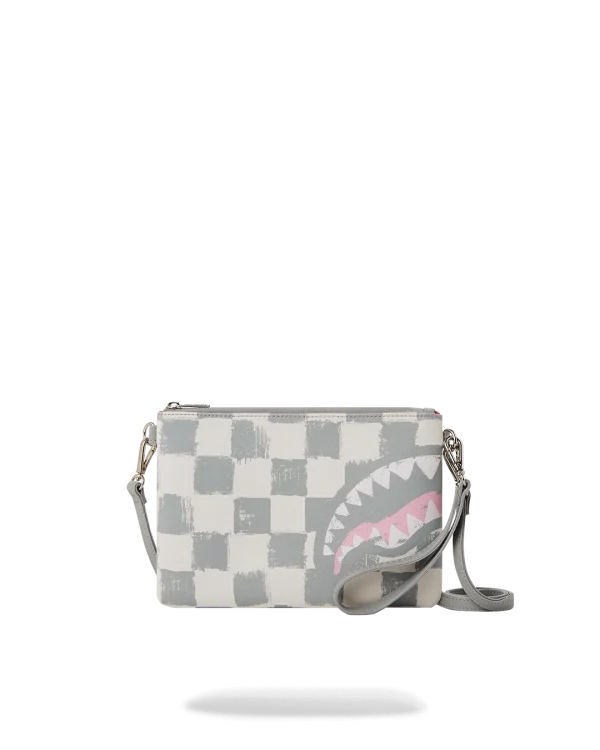 VANQUISH CREAM CROSSOVER CLUTCH