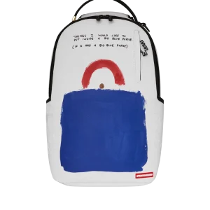 KEITH HARING BIG BLUE PURSE ART BACKPACK