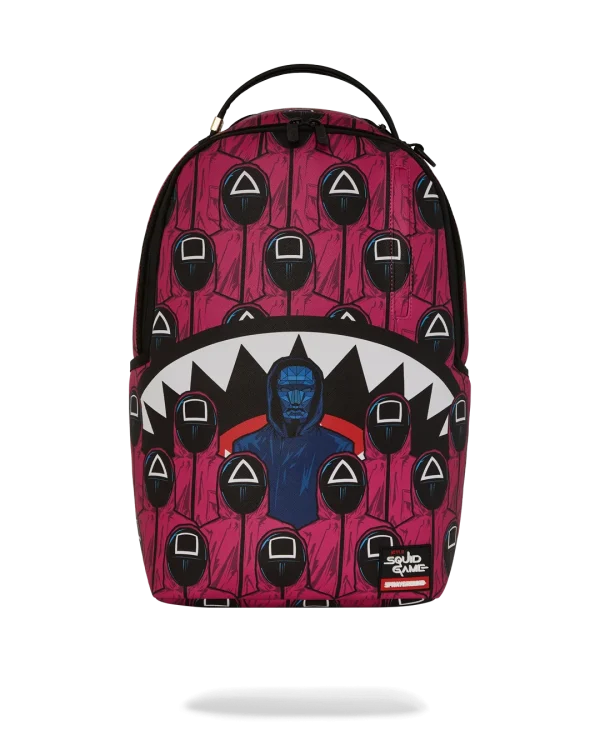 SQUID GAME COLLAB FRONT MAN & PINK GUARD SHARKS BACKPACK