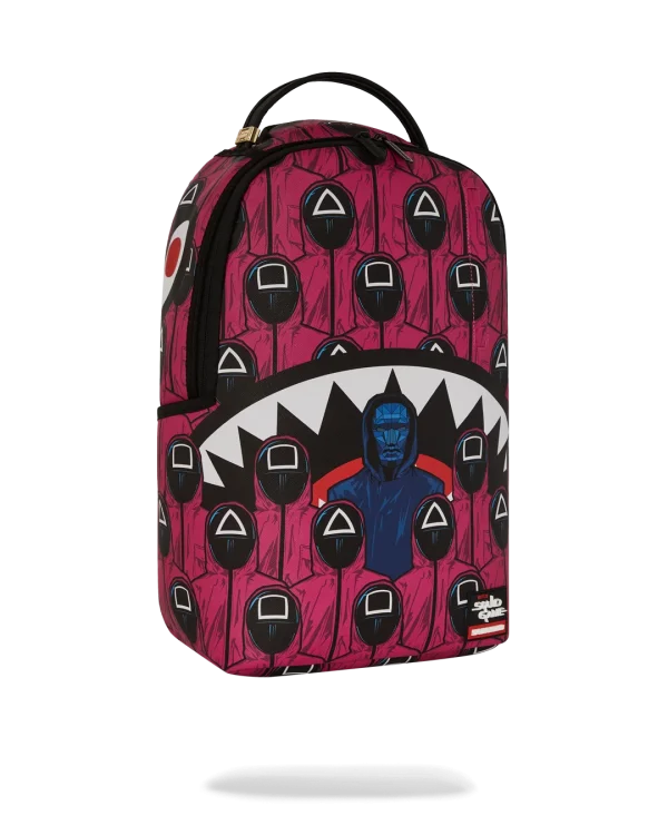 SQUID GAME COLLAB FRONT MAN & PINK GUARD SHARKS BACKPACK