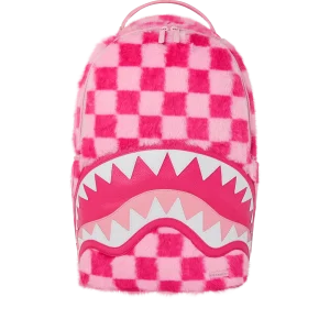FURZILLA SHARK (PINK CHECK) BACKPACK