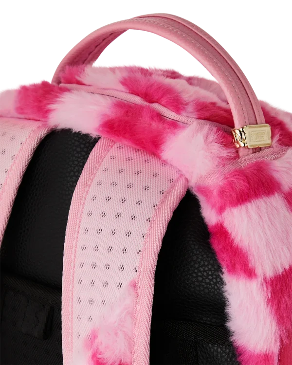 FURZILLA SHARK (PINK CHECK) BACKPACK