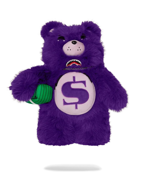 FURZILLA SHARK (PURP) MONEYBEAR BACKPACK