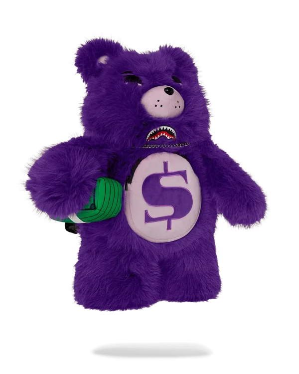 FURZILLA SHARK (PURP) MONEYBEAR BACKPACK
