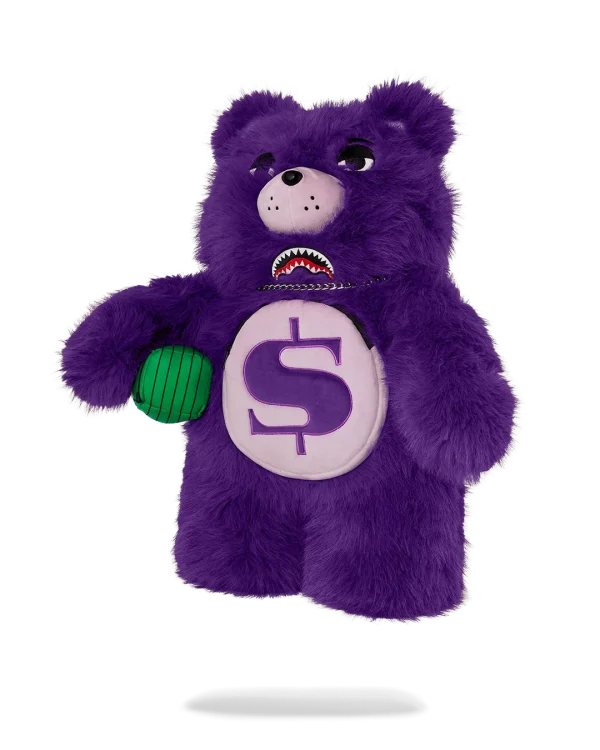 FURZILLA SHARK (PURP) MONEYBEAR BACKPACK