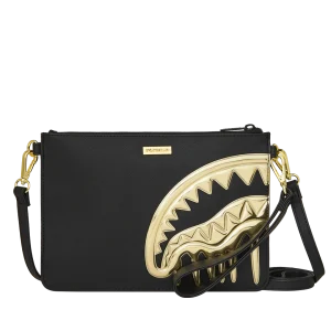 GOLDHEART SHARK DRIP CROSSOVER CLUTCH