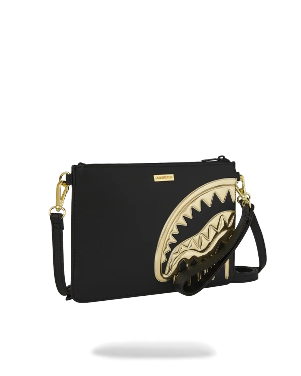 GOLDHEART SHARK DRIP CROSSOVER CLUTCH