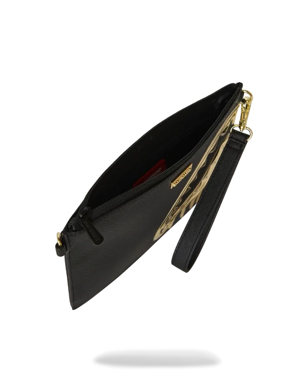 GOLDHEART SHARK DRIP CROSSOVER CLUTCH