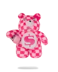 FURZILLA SHARK (PINK CHECK) MONEYBEAR BACKPACK