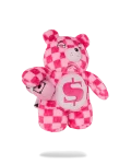 FURZILLA SHARK (PINK CHECK) MONEYBEAR BACKPACK