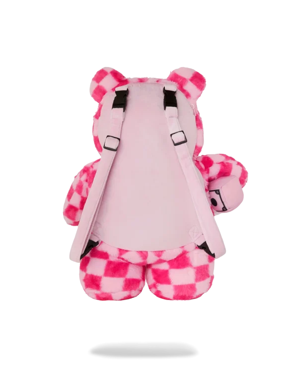 FURZILLA SHARK (PINK CHECK) MONEYBEAR BACKPACK