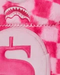 FURZILLA SHARK (PINK CHECK) MONEYBEAR BACKPACK