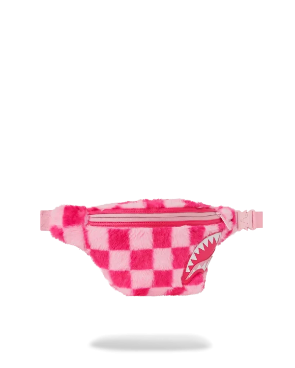 FURZILLA SHARK (PINK CHECK) SAVVY CROSSBODY