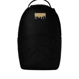 GOLD BRICK DRIP BLACK BACKPACK