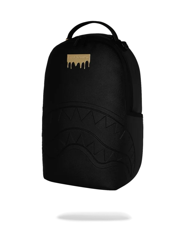 GOLD BRICK DRIP BLACK BACKPACK