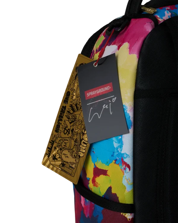 COLLABORATION HIDEKI SAIJO ABSTRACT FLOW BACKPACK