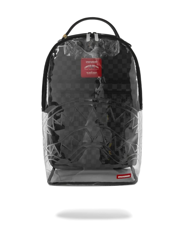 CLEAR DLX BACKPACK - CHECKED OUT (GRAY BLK CHECK)