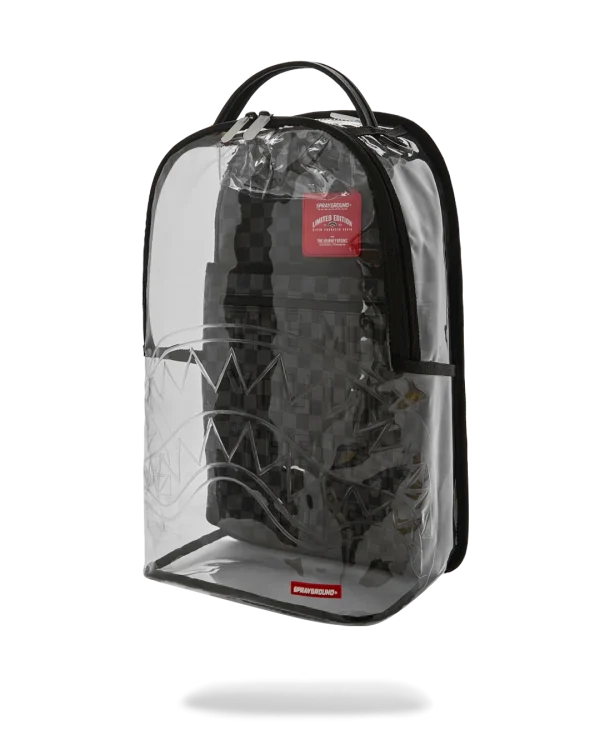 CLEAR DLX BACKPACK - CHECKED OUT (GRAY BLK CHECK)