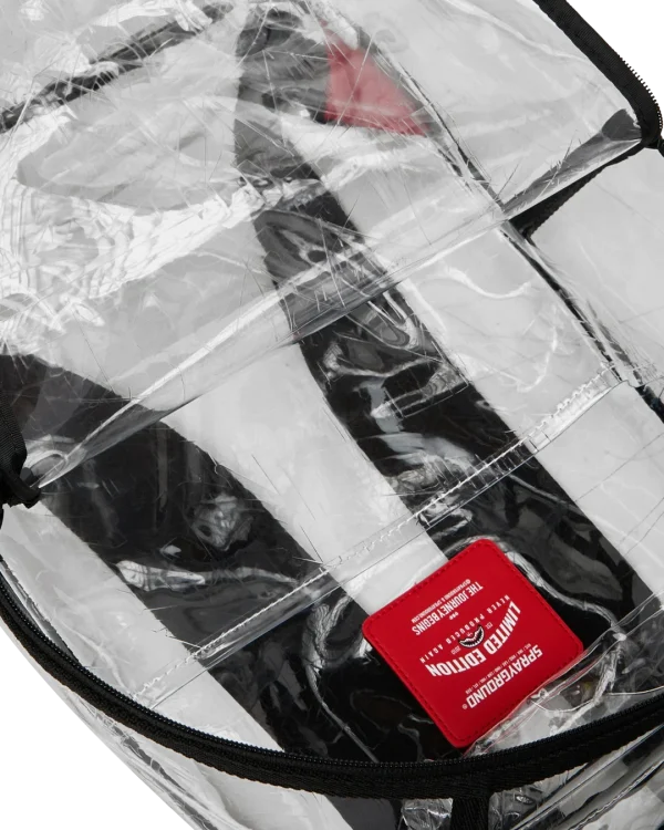 FULLY CLEAR EMBOSSED BOSS BACKPACK