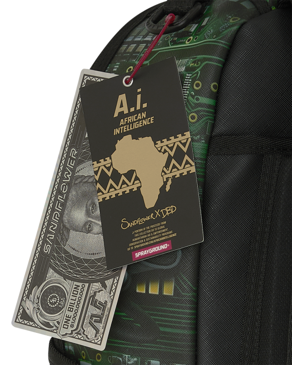 A.I. AFRICAN INTELLIGENCE REWIRED & INSPIRED BACKPACK - SANDFLOWER COLLAB