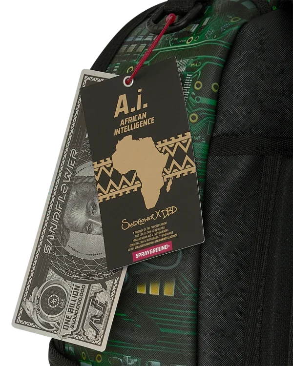 A.I. AFRICAN INTELLIGENCE REWIRED & INSPIRED BACKPACK - SANDFLOWER COLLAB