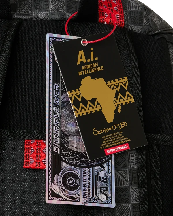 A.I. AFRICAN INTELLIGENCE MIDNIGHT MAGIC BACKPACK - SANDFLOWER COLLAB
