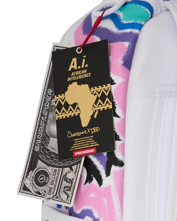 A.I. AFRICAN INTELLIGENCE MOTIVATED MOTION BACKPACK - SANDFLOWER COLLAB