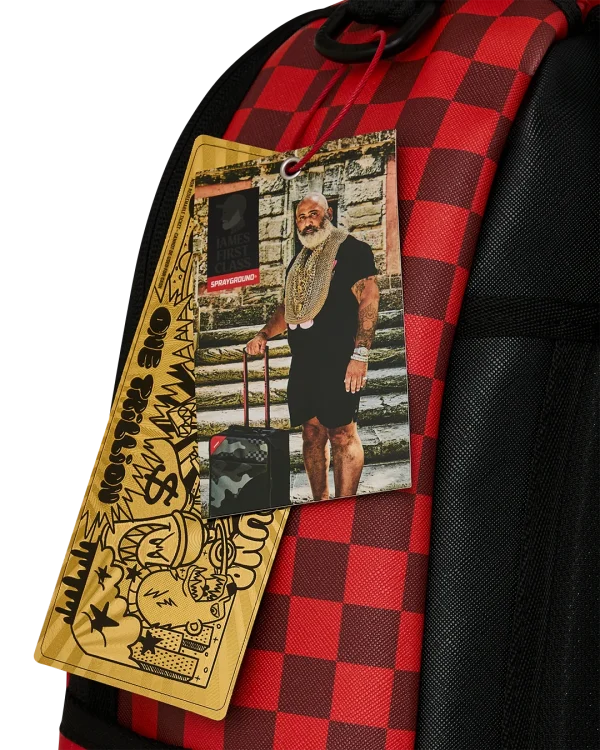 JAMES FIRST CLASS RED BACKPACK