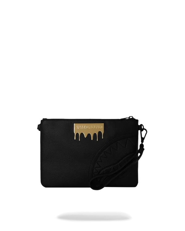 GOLD BRICK DRIP CROSSOVER CLUTCH